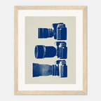 FRAMED PRODUCT STENCIL BLUE