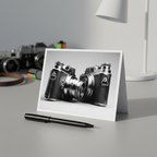 IT TAKES TWO #1 Pack of 10 Greeting Cards (4.25 x 5.5) – Two Cameras Design, Blank Inside, Envelope