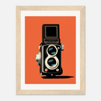 FRAMED PRODUCT TWIN LENS BLACK ORANGE