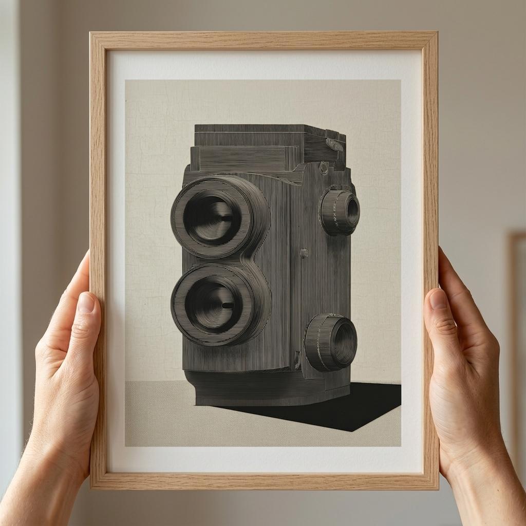 FRAMED PRODUCT TWIN LENS GRAPHIC 120