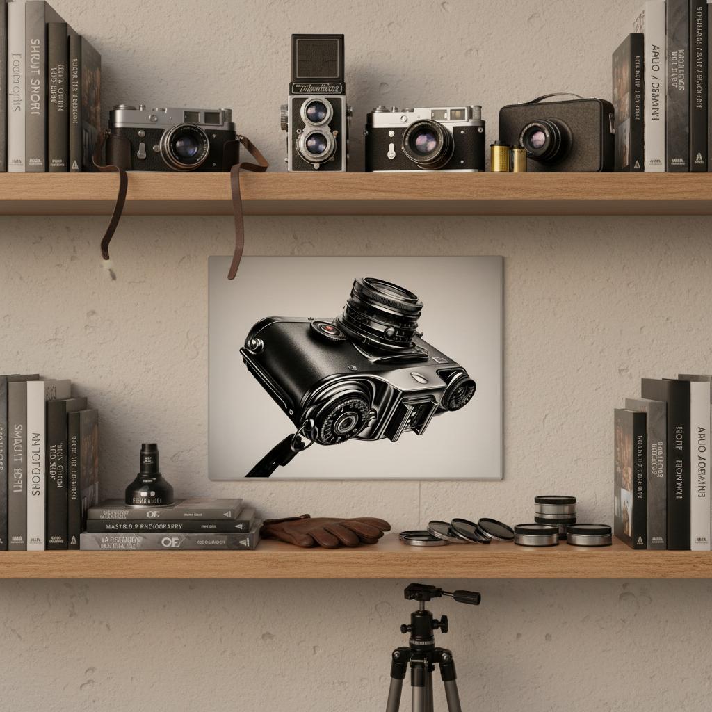Black and White Camera Print Poster #1 – Perfect for Photography Enthusiasts