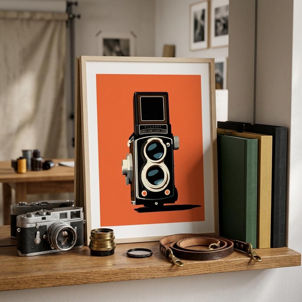 FRAMED PRODUCT TWIN LENS BLACK ORANGE