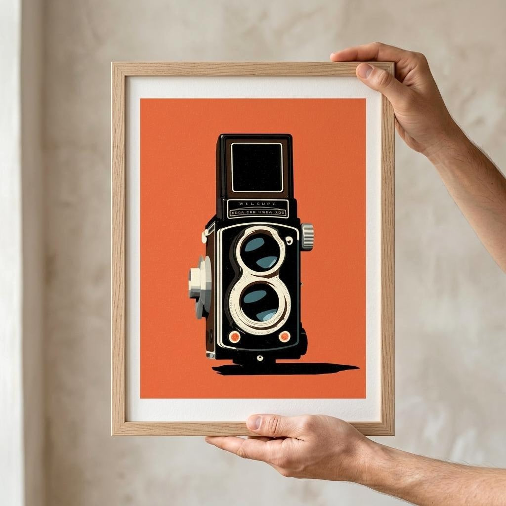 FRAMED PRODUCT TWIN LENS BLACK ORANGE